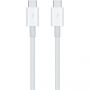 Original Apple kabel Thunderbolt 3 (USB-C / USB-C) za  iPhone / iPad / MacBook / AirPods - 0,8 m - bijela