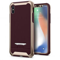 Spigen Signature zaštitna maskica od plastike i polikarbonata za Apple iPhone XS / iPhone X - zlatna