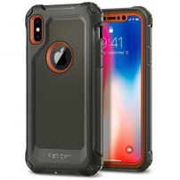 Spigen Armor visoko otporna zaštitna maskica s jačom zaštitom na kutevima za Apple iPhone XS / iPhone X - zelena