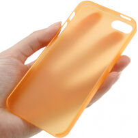 Ultra tanka (0.3mm) poluprozirna mat maskica za iPhone 5 / 5S / SE (2016) - narančasti