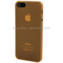 Ultra tanka (0.3mm) poluprozirna mat maskica za iPhone 5 / 5S / SE (2016) - narančasti