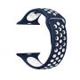 Silikonski remen za Apple Watch 42mm / 41mm / 40mm / 38mm - plava-bijela