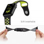 Silikonski remen za Apple Watch 42mm / 41mm / 40mm / 38mm - plava-bijela