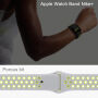 Silikonski remen za Apple Watch 42mm / 41mm / 40mm / 38mm - siva-bijela