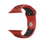 Silikonski remen za Apple Watch 42mm / 41mm / 40mm / 38mm - crvena-crna