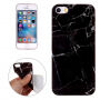 Zaštitna plastična maska za iPhone 5 / 5S / SE (2016) - crna mramor