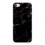 Zaštitna plastična maska za iPhone 5 / 5S / SE (2016) - crna mramor