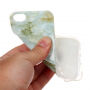 Zaštitna plastična maska za Apple iPhone 5 / 5S / SE (2016) - blijedoplavi mramor
