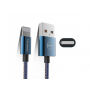 MCDODO USB sinkronizacijski kabel s funkcijom punjenja za Apple iPhone - 15cm - jeans