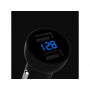 MCDODO punjač za u automobil s dva porta (5V / 3.4A) i LED ekranom za Apple iPhone / iPad / iPod - crna