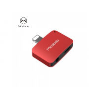 MCDODO adapter s Lightning i jack 3.5 konektorom za Apple iPhone - crvena
