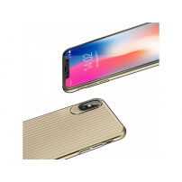 MCDODO zaštitna maskica s plastičnim uzorkom za Apple iPhone XS / iPhone X - zlatna