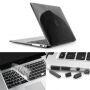 ENKAY maskica sa zaštitom tipki i pokrivačem za MacBook Air 13" (A1237, A1304, A1369) - crna