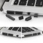ENKAY maskica sa zaštitom tipki i pokrivačem za MacBook Air 13" (A1237, A1304, A1369) - crna