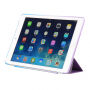 Smart futrola / maska u duginim bojama s funkcijom mirovanja i postoljem za Apple iPad 9.7" (2017) / iPad 2018 - ljubičasto-plavo