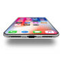 Mekana plastična maskica za Appl iPhone XS / iPhone X - plava cvijeće