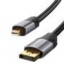 Baseus opleteni kabel velike brzine s konektorima Mini DP / DP - 3m - crni