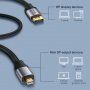 Baseus opleteni kabel velike brzine s konektorima Mini DP / DP - 3m - crni