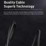 Baseus opleteni kabel velike brzine s konektorima Mini DP / DP - 3m - crni