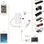NK-107 3v1 Adapter OTG s lightning priključkom za ethernet + USB + lightning za iPhone / iPad - bijeli