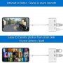 NK-107 3v1 Adapter OTG s lightning priključkom za ethernet + USB + lightning za iPhone / iPad - bijeli