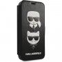 Karl Lagerfeld Heads flip futrola za iPhone 12 mini - crno