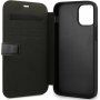 Mercedes Perforated Leather flip futrola za iPhone 12 Pro Max - crno