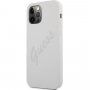 Guess Silicone Vintage maskica za iPhone 12 Pro Max - krem