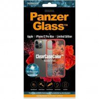 PanzerGlass ClearCase Antibakterijska maskica za Apple iPhone 12 Pro Max - crveni