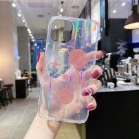 Meka maskica promjenjive boje s ružičastim zvijezdama i planetima za iPhone 12 mini - Proziran