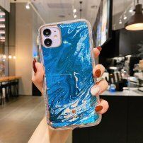 Maskica otporna na udarce s mramornim uzorkom za iPhone 12 mini - nebesko plavi