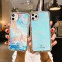 Maskica otporna na udarce s mramornim uzorkom za iPhone 12 Pro Max - Svijetloplav