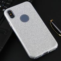 Šljokasta maskica za iPhone XS Max - srebrni