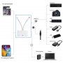 Adapter USB-C i 8 Pin Male za USB / Ethernet RJ45 / 8 Pin Female za iPhone / iPad - bijeli
