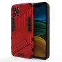 Odolný zaštitna maskica sa stalkom za iPhone 11 Pro - crveni