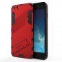 Odolný zaštitna maskica sa stalkom za iPhone 6 Plus / 6S Plus - crveni