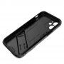 Odolný zaštitna maskica sa stalkom za iPhone 12 mini - sivi
