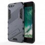 Odolný zaštitna maskica sa stalkom za iPhone 7 Plus / 8 Plus - sivi