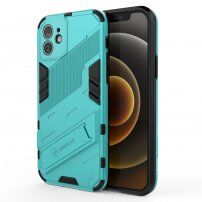 Odolný zaštitna maskica sa stalkom za iPhone 12 - plavi
