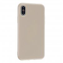 Zaštitna silikonska maskica za iPhone X / XS - bež
