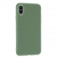 Zaštitna silikonska maskica za iPhone XR - maslinast