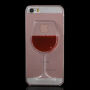 Plastična maskica s motivom čaše vina za Apple iPhone SE (2016) / 5S / 6