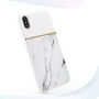 SULADA elegantna maskica s mramornim dizajnom za Apple iPhone XS / iPhone X - bijela