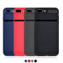 Elegantna maskica s brušenom teksturom Apple iPhone 8 Plus / 7 Plus - crna