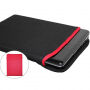 Dvostrana neoprenska omotnica za iPad do 11" / MacBook do 12" - crvena / crna