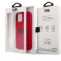 Karl Lagerfeld Stack Black Logo silikonska maskica za iPhone 12 Pro Max - crveni