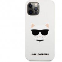 Karl Lagerfeld Choupette Head silikonska maskica za iPhone 12 Pro Max - bijeli