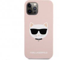 Karl Lagerfeld Choupette Head silikonska maskica za iPhone 12 Pro Max - ružičasti