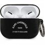 Karl Lagerfeld Rue St. Guillaume silikonska maskica za AirPods Pro - crni