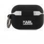 Karl Lagerfeld Rue St. Guillaume silikonska maskica za AirPods Pro - crni